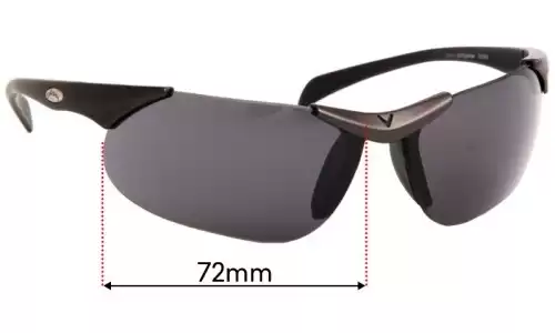 Sunglass Fix Lentilles de Remplacement pour Callaway Golf Eyewear S205-BK - 72mm Wide Callaway Golf Eyewear S205-BK Lentilles de Remplacement 72mm wide