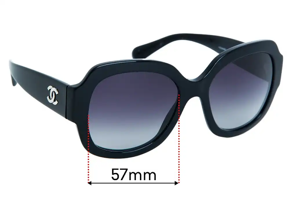 Sunglass Fix Verres de Remplacement pour Chanel 5373 - 57mm Wide Sunglass Fix Verres de Remplacement pour Chanel 5373 - 57mm Wide