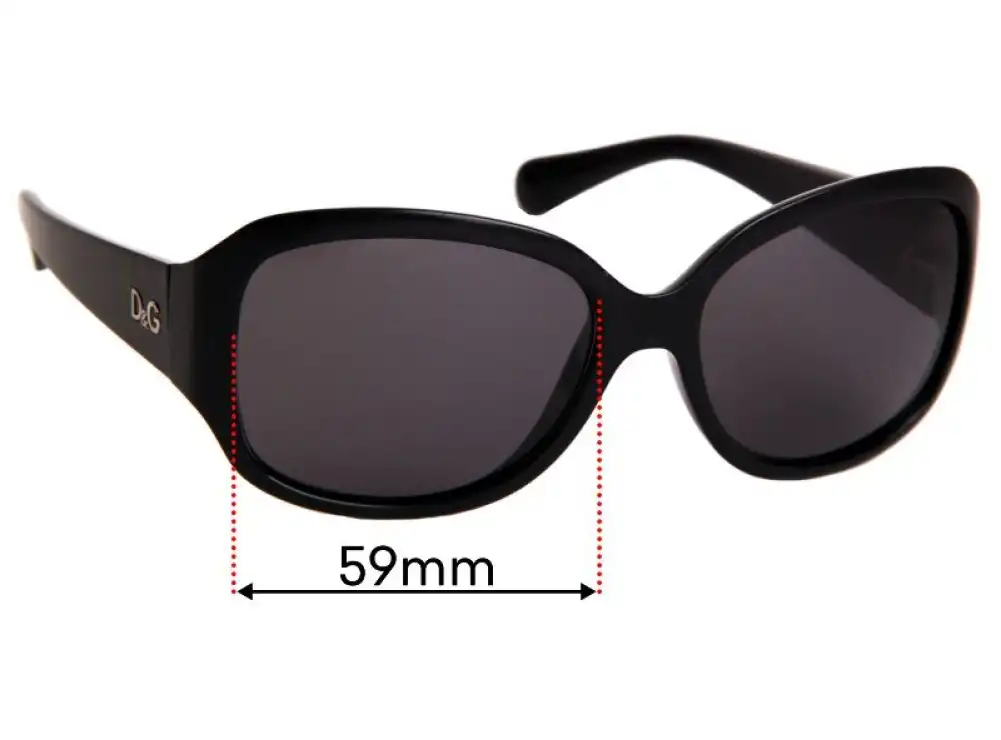 Dolce & Gabbana DD8065 Replacement Lenses 59mm Wide Dolce & Gabbana DD8065 Replacement Lenses 59mm Wide