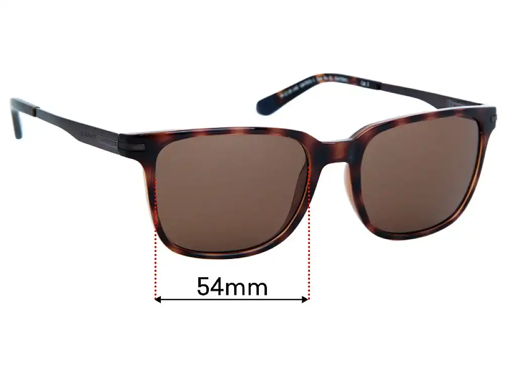 Sunglass Fix Verres de Remplacement pour Gant GA7031-1 Sun Rx 01 - 54mm Wide Sunglass Fix Verres de Remplacement pour Gant GA7031-1 Sun Rx 01 - 54mm Wide