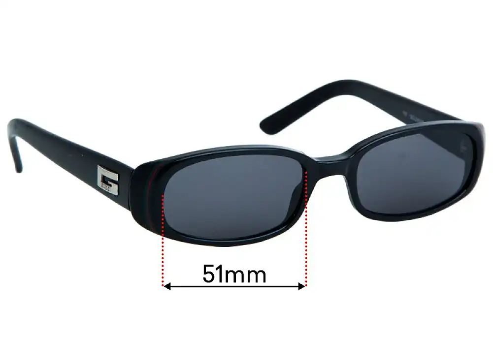 Sunglass Fix Verres de Remplacement pour Gucci GG2452/S - 51mm Wide Sunglass Fix Verres de Remplacement pour Gucci GG2452/S - 51mm Wide