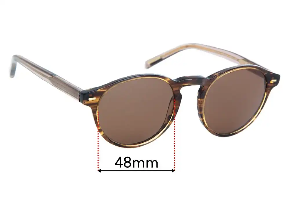 Sunglass Fix Verres de Remplacement pour Jimmy Fairly E-004 - 48mm Wide Sunglass Fix Verres de Remplacement pour Jimmy Fairly E-004 - 48mm Wide