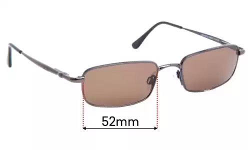Sunglass Fix Verres de Remplacement pour Maui Jim MJ129 Beachcomber - 52mm Wide Sunglass Fix Verres de Remplacement pour Maui Jim MJ129 Beachcomber - 52mm Wide