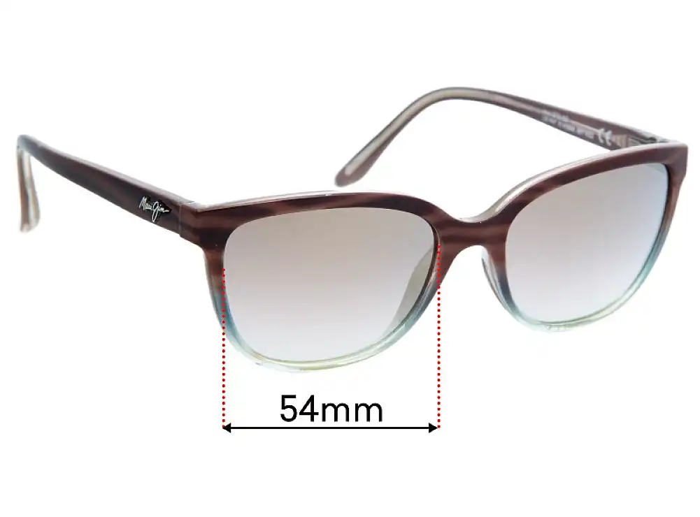 Sunglass Fix Verres de Remplacement pour Maui Jim MJ758 Honi - 54mm Wide Sunglass Fix Verres de Remplacement pour Maui Jim MJ758 Honi - 54mm Wide