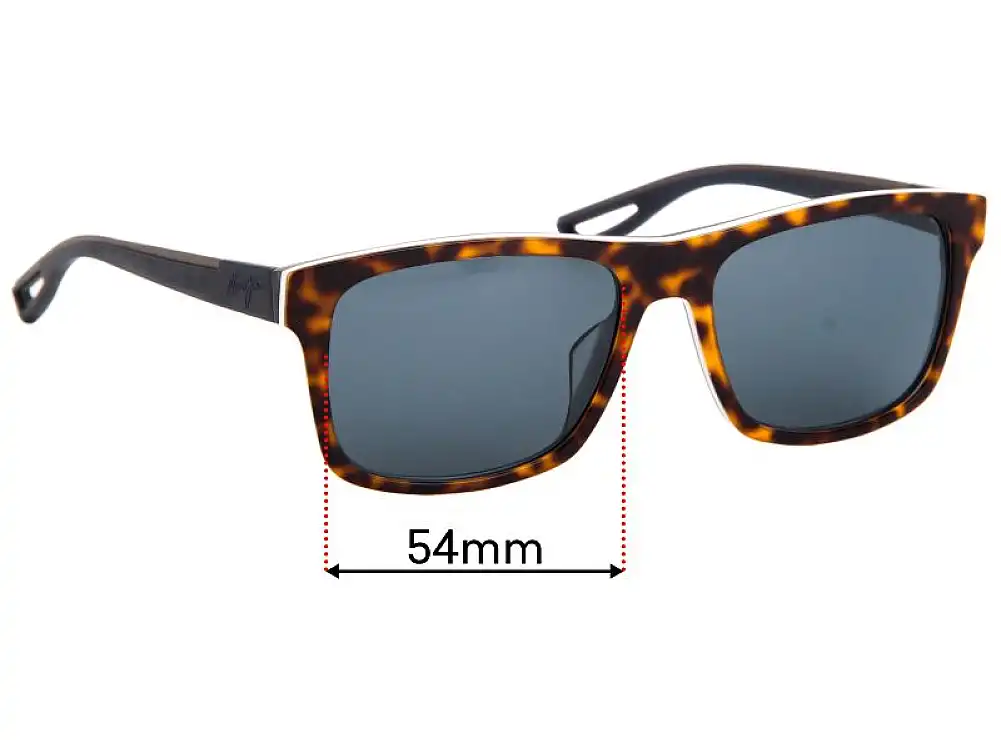 Sunglass Fix Verres de Remplacement pour Maui Jim MJ765 Chee Hoo! - 54mm Wide Sunglass Fix Verres de Remplacement pour Maui Jim MJ765 Chee Hoo! - 54mm Wide