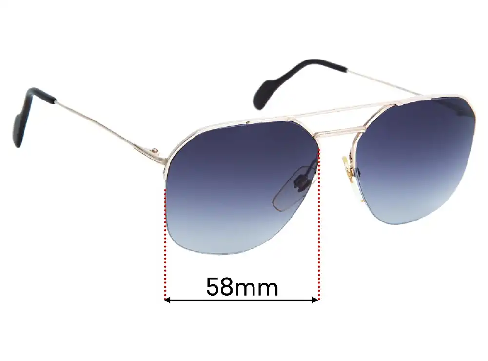 Sunglass Fix Verres de Remplacement pour Metzler 0761 - 58mm Wide Sunglass Fix Verres de Remplacement pour Metzler 0761 - 58mm Wide