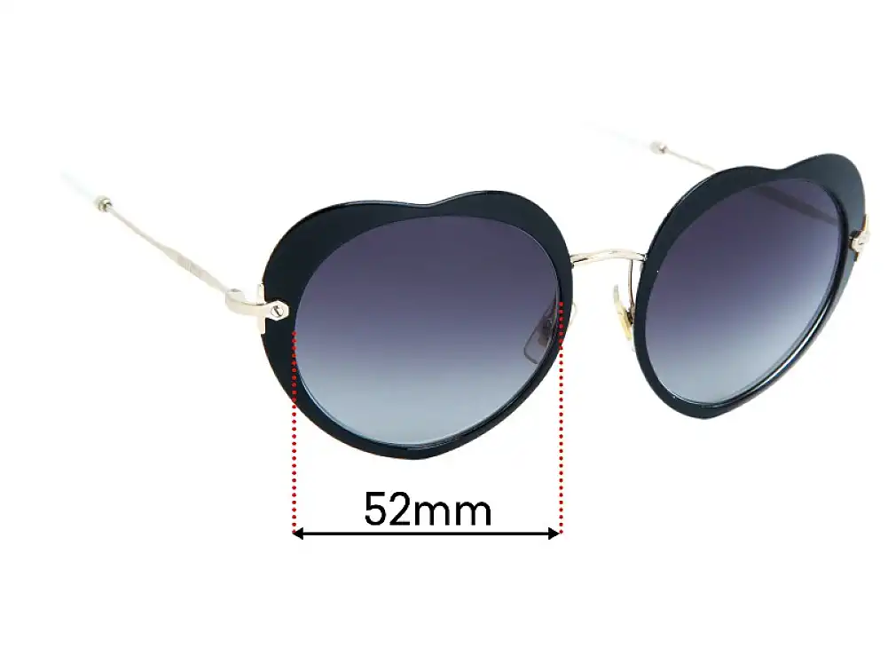 Miu Miu SMU54R Replacement Lenses - 52mm Miu Miu SMU54R Replacement Lenses - 52mm