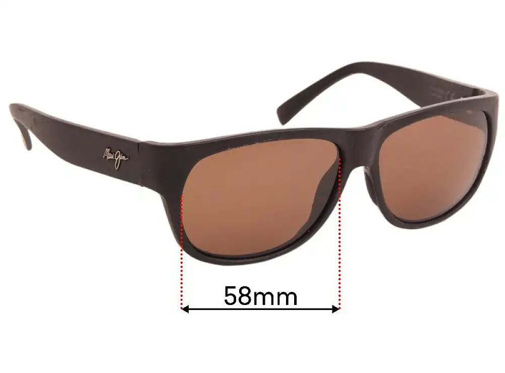 Sunglass Fix Verres de Remplacement pour Maui Jim MJ282 Makawao - 58mm Wide Sunglass Fix Verres de Remplacement pour Maui Jim MJ282 Makawao - 58mm Wide