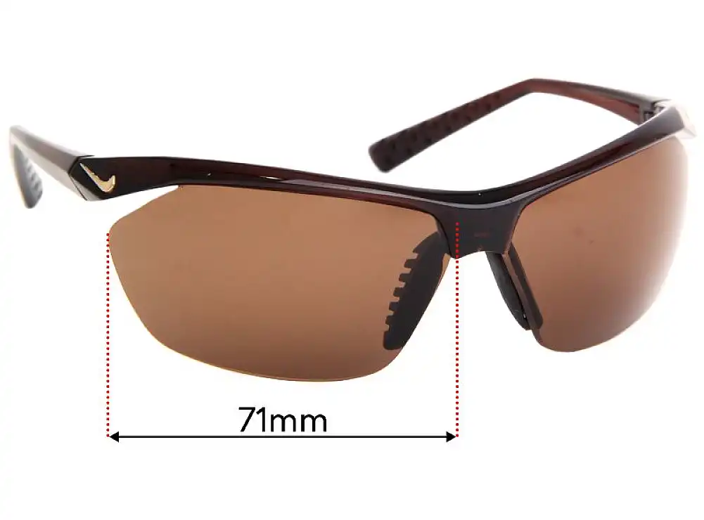 Sunglass Fix Lentilles de Remplacement pour Nike EV0752 Tailwind - 71mm Wide Sunglass Fix Lentilles de Remplacement pour Nike EV0752 Tailwind - 71mm Wide