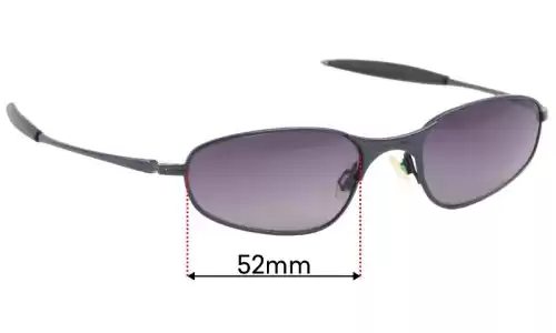 Sunglass Fix Verres de Remplacement pour Oakley A-Wire RX - 52mm Wide Sunglass Fix Verres de Remplacement pour Oakley A-Wire RX - 52mm Wide