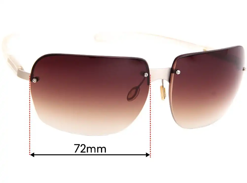 Sunglass Fix Verres de Remplacement pour Prada SPR75A - 72mm Wide Sunglass Fix Verres de Remplacement pour Prada SPR75A - 72mm Wide