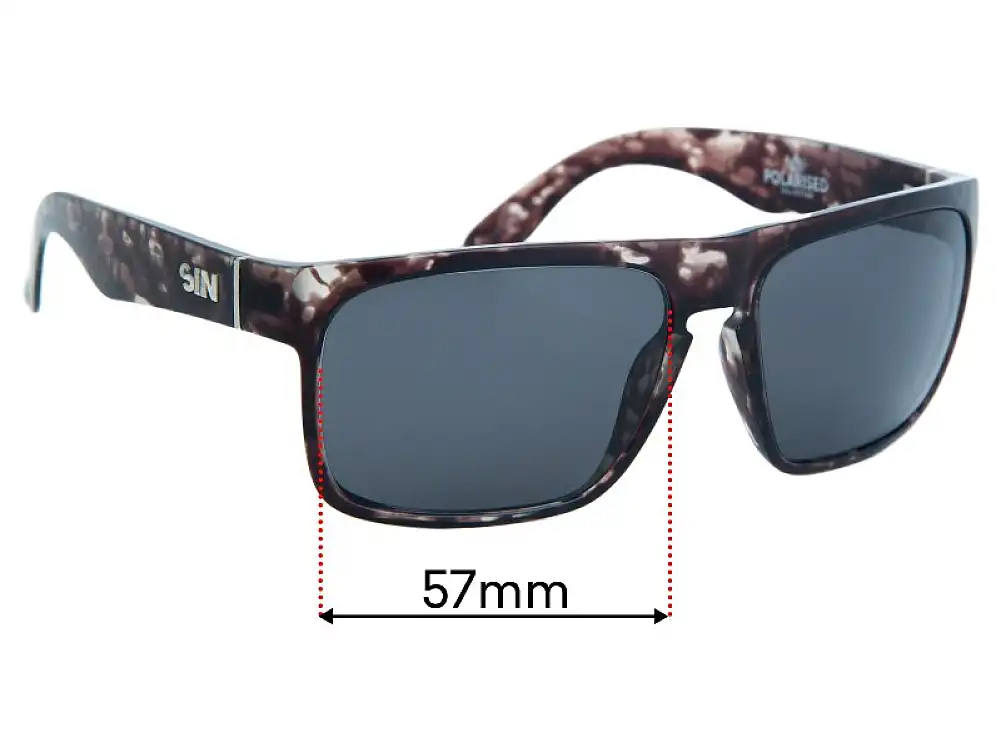 Sunglass Fix Verres de Remplacement pour Sin Peccant - 57mm Wide Sunglass Fix Verres de Remplacement pour Sin Peccant - 57mm Wide