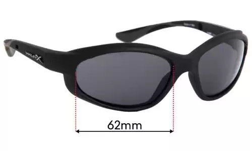 Sunglass Fix Verres de Remplacement pour Wiley X Wiley X XL-1 - 62mm Wide Sunglass Fix Verres de Remplacement pour Wiley X Wiley X XL-1 - 62mm Wide