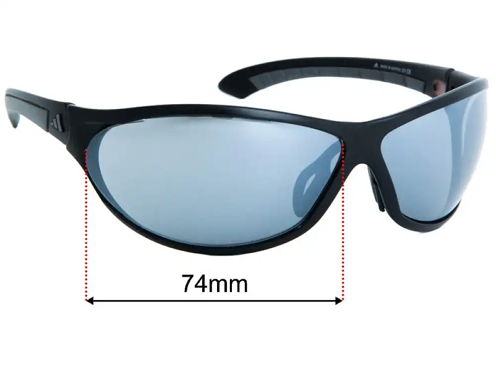 Sunglass Fix Verres de Remplacement pour Adidas A136 Elevation - 74mm Wide Sunglass Fix Verres de Remplacement pour Adidas A136 Elevation - 74mm Wide