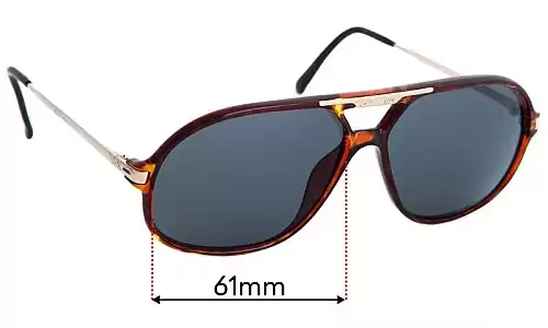 Sunglass Fix Verres de Remplacement pour Carrera 5411 - 61mm Wide Sunglass Fix Verres de Remplacement pour Carrera 5411 - 61mm Wide