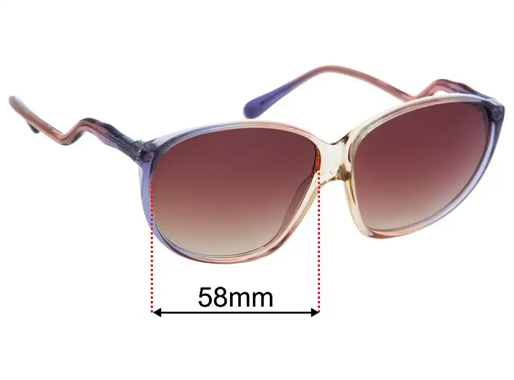 Sunglass Fix Lentilles de Remplacement pour Cazal Mod 101 - 58mm Wide Sunglass Fix Lentilles de Remplacement pour Cazal Mod 101 - 58mm Wide