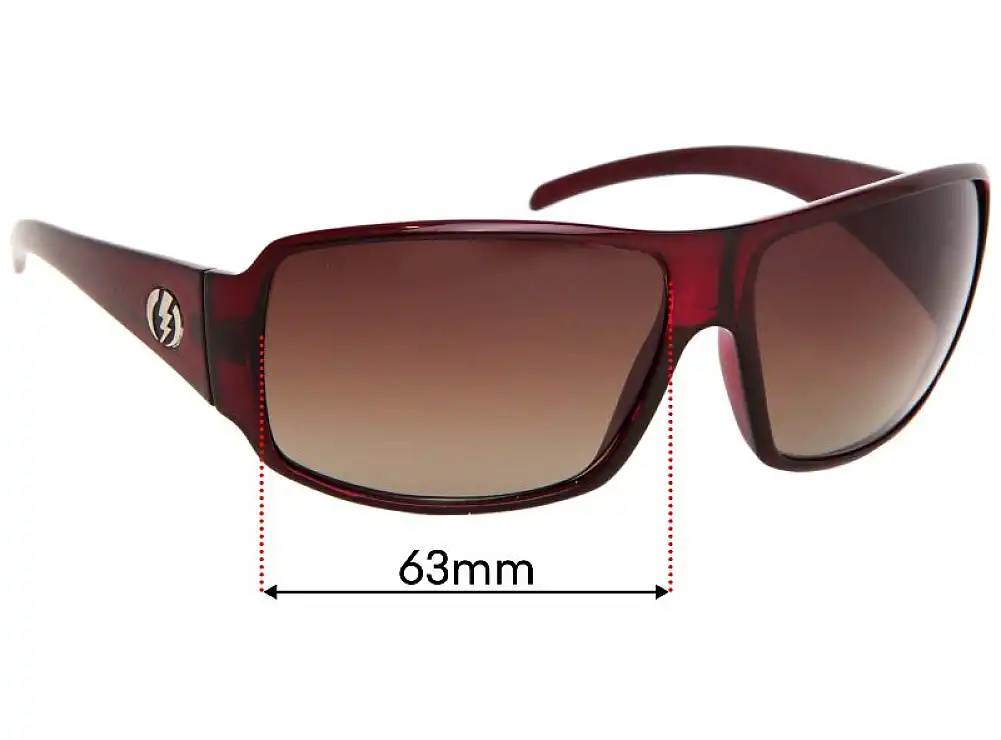 Sunglass Fix Verres de Remplacement pour Electric Gain - 63mm Wide Sunglass Fix Verres de Remplacement pour Electric Gain - 63mm Wide
