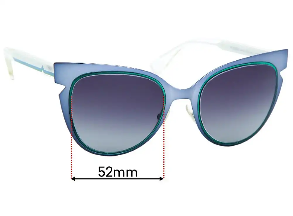 Sunglass Fix Lentilles de Remplacement pour Fendi FF 0133/S - 52mm Wide Sunglass Fix Lentilles de Remplacement pour Fendi FF 0133/S - 52mm Wide