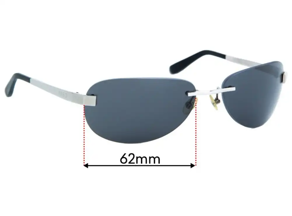 Sunglass Fix Verres de Remplacement pour Fred Sicile F1 - 62mm Wide Sunglass Fix Verres de Remplacement pour Fred Sicile F1 - 62mm Wide