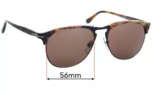 Sunglass Fix Verres de Remplacement pour Persol 8649-S - 56mm Wide Sunglass Fix Verres de Remplacement pour Persol 8649-S - 56mm Wide