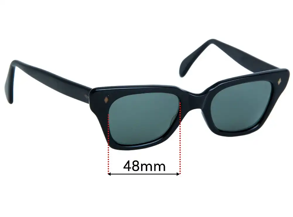 Sunglass Fix Verres de Remplacement pour Polaroid Unknown Model - 48mm Wide Sunglass Fix Verres de Remplacement pour Polaroid Unknown Model - 48mm Wide