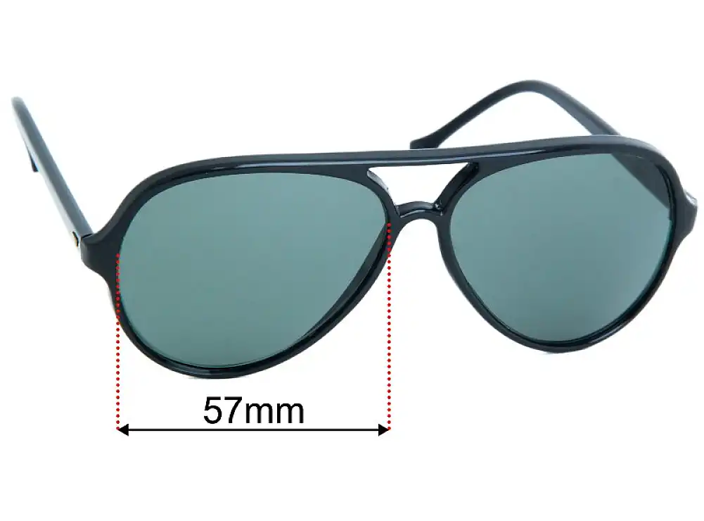 Sunglass Fix Verres de Remplacement pour Ray-Ban B&L W0325 57 - 57mm Wide Sunglass Fix Verres de Remplacement pour Ray-Ban B&L W0325 57 - 57mm Wide