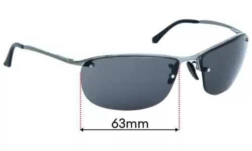 Sunglass Fix Lentilles de Remplacement pour Ray-Ban RB3542 Chromance - 63mm Wide Ray-Ban RB3542 Chromance Lentilles de Remplacement 63mm wide