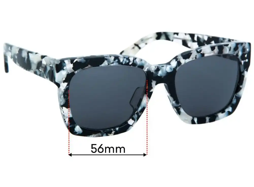 Sunglass Fix Verres de Remplacement pour Trelise Cooper Never Go Back - 56mm Wide Sunglass Fix Verres de Remplacement pour Trelise Cooper Never Go Back - 56mm Wide