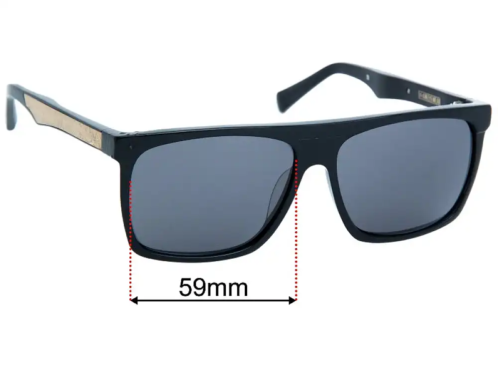 Sunglass Fix Lentilles de Remplacement pour AM Eyewear Cobsey 2 - 59mm Wide Sunglass Fix Lentilles de Remplacement pour AM Eyewear Cobsey 2 - 59mm Wide