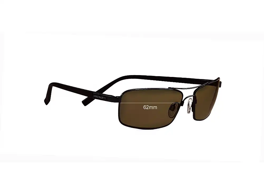 Sunglass Fix Verres de Remplacement pour Serengeti Levanto - 62mm Wide Sunglass Fix Verres de Remplacement pour Serengeti Levanto - 62mm Wide