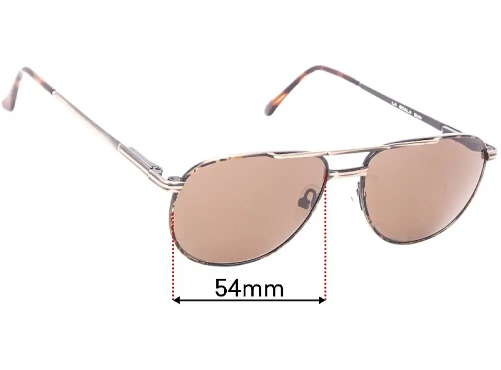 Sunglass Fix Verres de Remplacement pour La Scala 9524 - 54mm Wide Sunglass Fix Verres de Remplacement pour La Scala 9524 - 54mm Wide