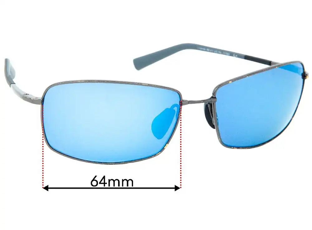 Sunglass Fix Lentilles de Remplacement pour Maui Jim Ironwoods MJ320 - 64mm Wide Sunglass Fix Lentilles de Remplacement pour Maui Jim Ironwoods MJ320 - 64mm Wide