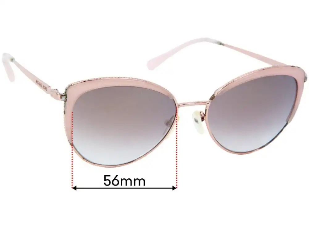Sunglass Fix Verres de Remplacement pour Michael Kors MK1046 Key Biscayne - 56mm Wide Sunglass Fix Verres de Remplacement pour Michael Kors MK1046 Key Biscayne - 56mm Wide