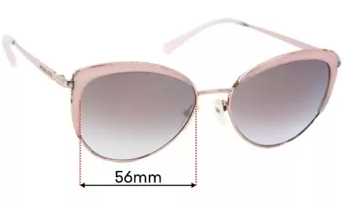 Sunglass Fix Verres de Remplacement pour Michael Kors MK1046 Key Biscayne - 56mm Wide Sunglass Fix Verres de Remplacement pour Michael Kors MK1046 Key Biscayne - 56mm Wide