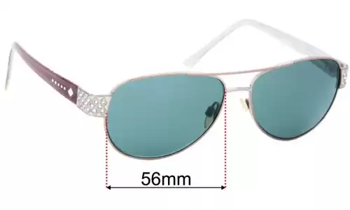 Sunglass Fix Lentilles de Remplacement pour Olivia Vespucci OV-1021 - 56mm Wide Olivia Vespucci OV-1021 Lentilles de Remplacement 56mm wide