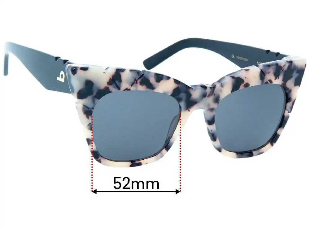 Sunglass Fix Verres de Remplacement pour Pared Kohl & Kaftans - 52mm Wide Sunglass Fix Verres de Remplacement pour Pared Kohl & Kaftans - 52mm Wide