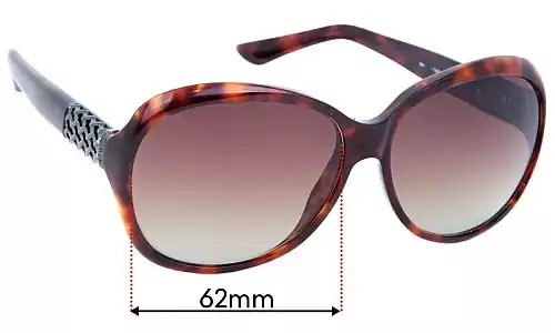 Sunglass Fix Verres de Remplacement pour Roberto Cavalli Amarillide - 62mm Wide Sunglass Fix Verres de Remplacement pour Roberto Cavalli Amarillide - 62mm Wide