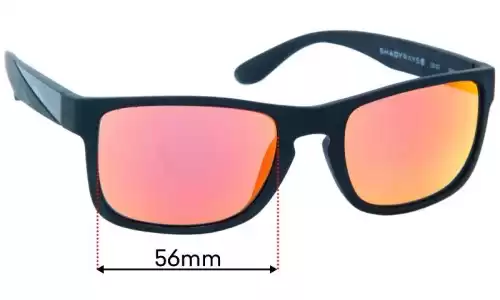 Sunglass Fix Verres de Remplacement pour Shady Rays Titan - 56mm Wide Sunglass Fix Verres de Remplacement pour Shady Rays Titan - 56mm Wide
