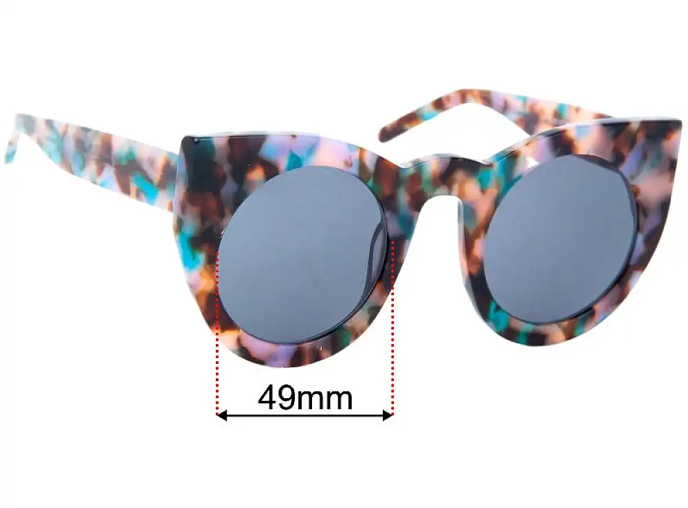 Sunglass Fix Verres de Remplacement pour Zeelool Ophelia VFP0290 - 49mm Wide Sunglass Fix Verres de Remplacement pour Zeelool Ophelia VFP0290 - 49mm Wide