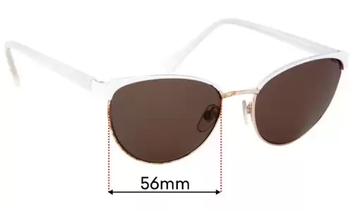 Sunglass Fix Verres de Remplacement pour Carla Zampatti Sun Rx 05 - 55mm Wide Sunglass Fix Verres de Remplacement pour Carla Zampatti Sun Rx 05 - 55mm Wide