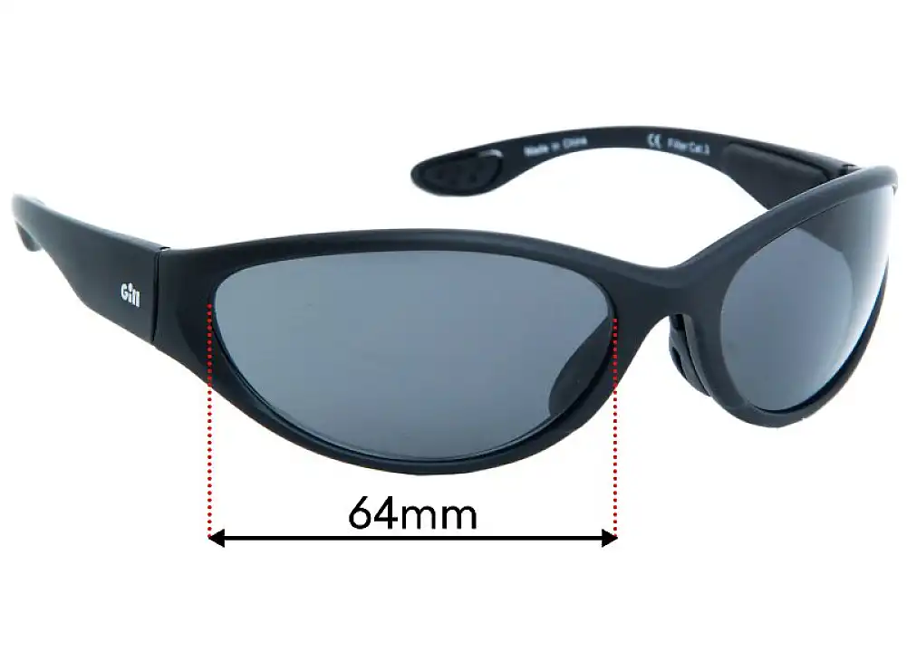 Sunglass Fix Verres de Remplacement pour Gill Classic - 64mm Wide Sunglass Fix Verres de Remplacement pour Gill Classic - 64mm Wide