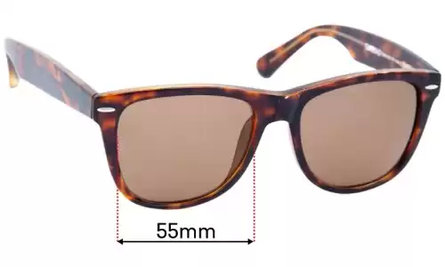 Sunglass Fix Verres de Remplacement pour Glassing Soul - 55mm Wide Sunglass Fix Verres de Remplacement pour Glassing Soul - 55mm Wide