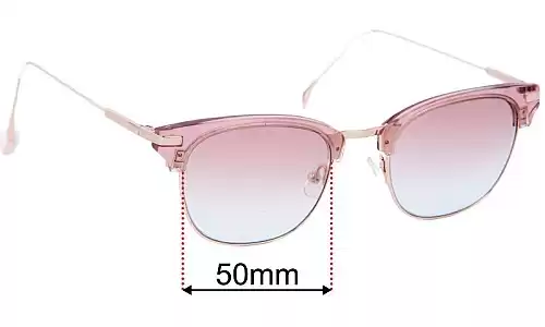 Sunglass Fix Verres de Remplacement pour Willow Mae Jessica - 50mm Wide Sunglass Fix Verres de Remplacement pour Willow Mae Jessica - 50mm Wide