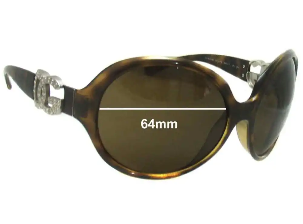 Sunglass Fix Lentilles de Remplacement pour Dolce & Gabbana DG6030 - 64mm Wide Sunglass Fix Lentilles de Remplacement pour Dolce & Gabbana DG6030 - 64mm Wide