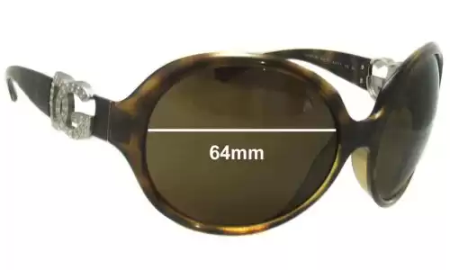 Sunglass Fix Lentilles de Remplacement pour Dolce & Gabbana DG6030 - 64mm Wide Dolce & Gabbana DG6030 Lentilles de Remplacement 64mm wide