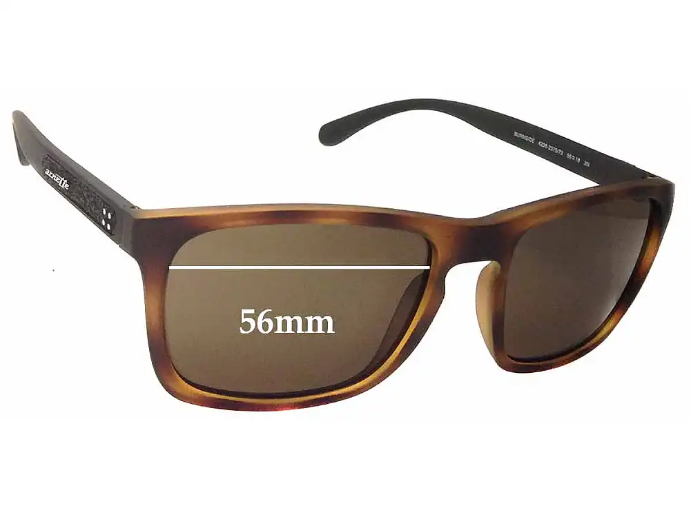 Sunglass Fix Verres de Remplacement pour Arnette Burnside AN4236 - 56mm Wide Sunglass Fix Verres de Remplacement pour Arnette Burnside AN4236 - 56mm Wide