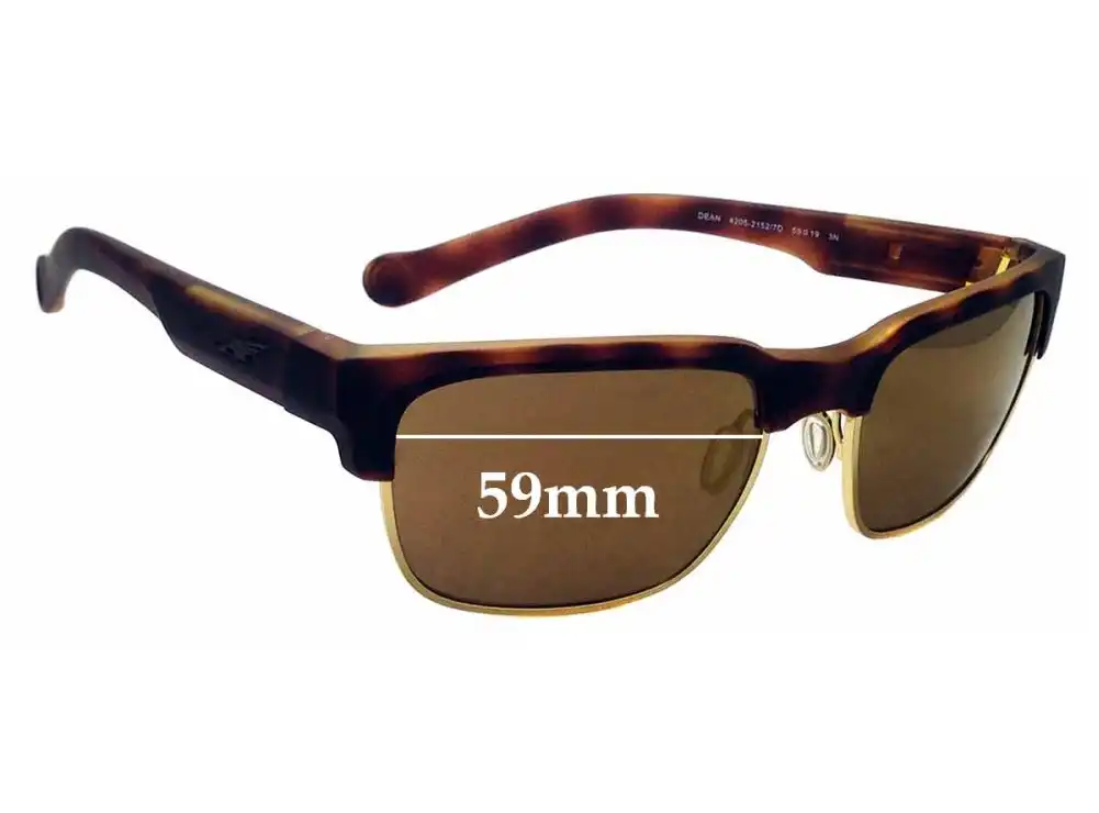 Sunglass Fix Verres de Remplacement pour Arnette Dean AN4205 - 59mm Wide Sunglass Fix Verres de Remplacement pour Arnette Dean AN4205 - 59mm Wide