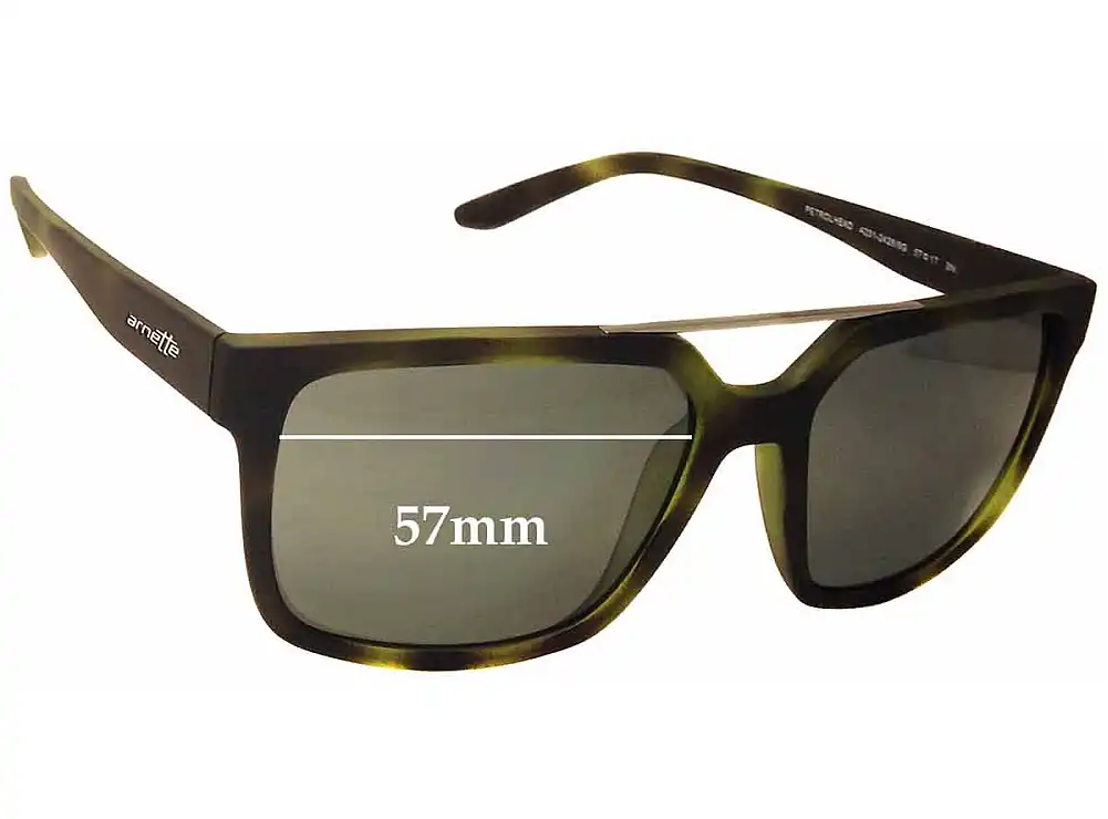 Sunglass Fix Verres de Remplacement pour Arnette Petrolhead AN4231 - 57mm Wide Sunglass Fix Verres de Remplacement pour Arnette Petrolhead AN4231 - 57mm Wide