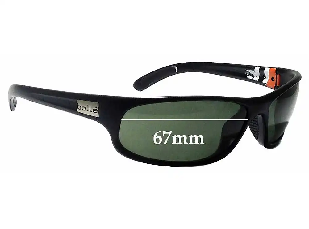 Sunglass Fix Verres de Remplacement pour Bolle Anaconda 11772 - 67mm Wide Sunglass Fix Verres de Remplacement pour Bolle Anaconda 11772 - 67mm Wide