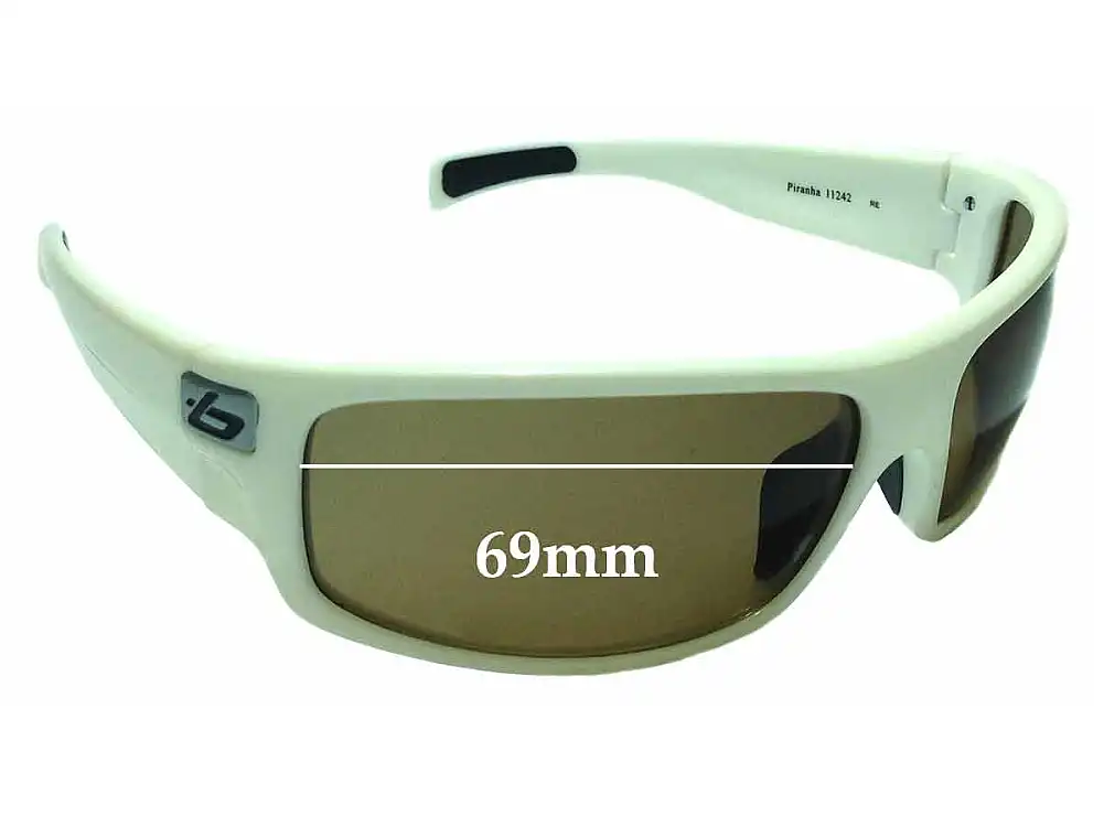 Sunglass Fix Verres de Remplacement pour Bolle Piranha - 69mm Wide Sunglass Fix Verres de Remplacement pour Bolle Piranha - 69mm Wide